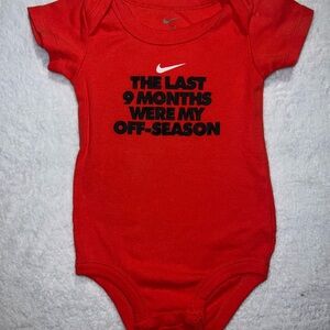 🩷5/$25 Nike Red Baby Onesie 0-6M